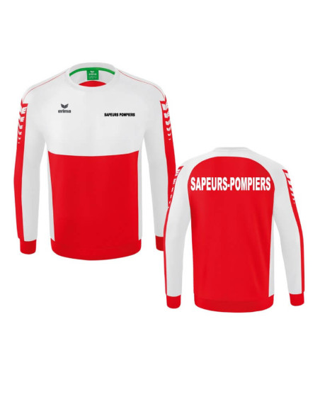 Sweat Shirt Erima - Six Wings - Sapeurs-Pompiers