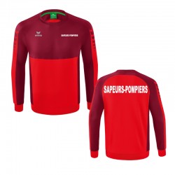 Sweat Shirt Erima - Six Wings - Sapeurs-Pompiers