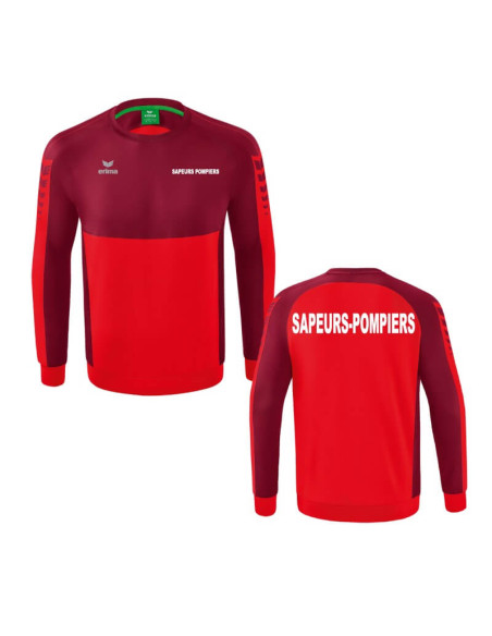 Sweat Shirt Erima - Six Wings - Sapeurs-Pompiers
