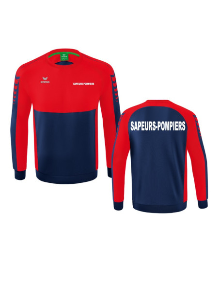 Sweat Shirt Erima - Six Wings - Sapeurs-Pompiers