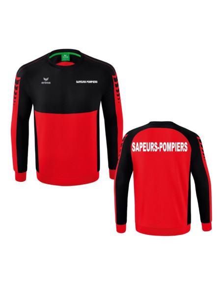 Sweat Shirt Erima - Six Wings - Sapeurs-Pompiers