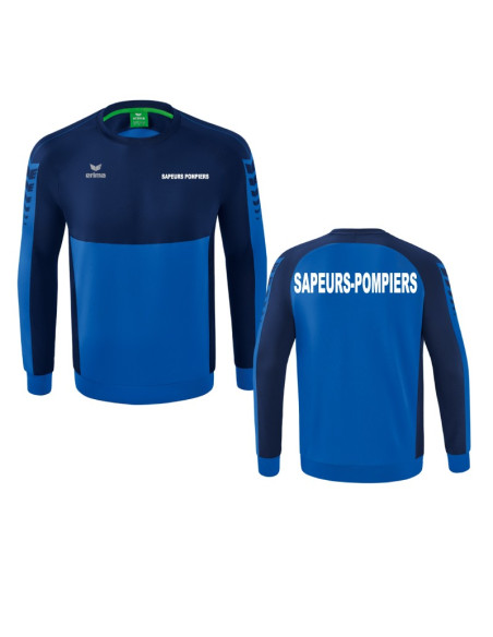 Sweat Shirt Erima - Six Wings - Sapeurs-Pompiers