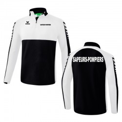 Sweat 1/4 zip Erima - Six Wings - Sapeurs-Pompiers