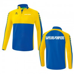 Sweat 1/4 zip Erima - Six Wings - Sapeurs-Pompiers