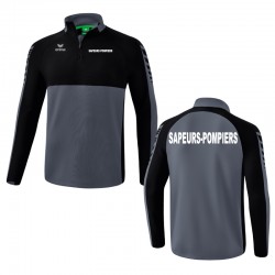 Sweat 1/4 zip Erima - Six Wings - Sapeurs-Pompiers