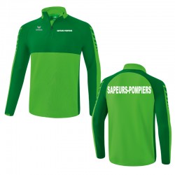 Sweat 1/4 zip Erima - Six Wings - Sapeurs-Pompiers