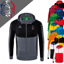 Veste avec capuche Erima - Six Wings - Casque Tricolore