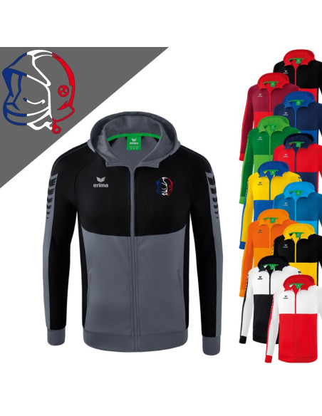 Veste avec capuche Erima - Six Wings - Casque Tricolore