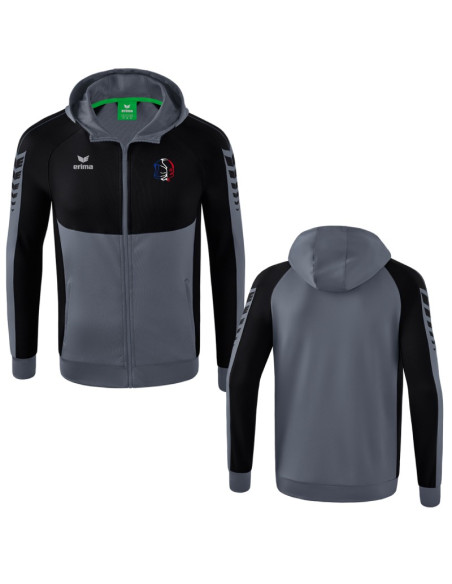 Veste avec capuche Erima - Six Wings - Casque Tricolore