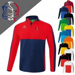 Sweat 1/4 zip Erima - Six Wings - Casque Tricolore