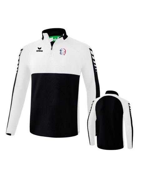 Sweat 1/4 zip Erima - Six Wings - Casque Tricolore Sweat 1/4 zip Erima - Six Wings - Casque Tricolore