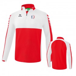 Sweat 1/4 zip Erima - Six Wings - Casque Tricolore