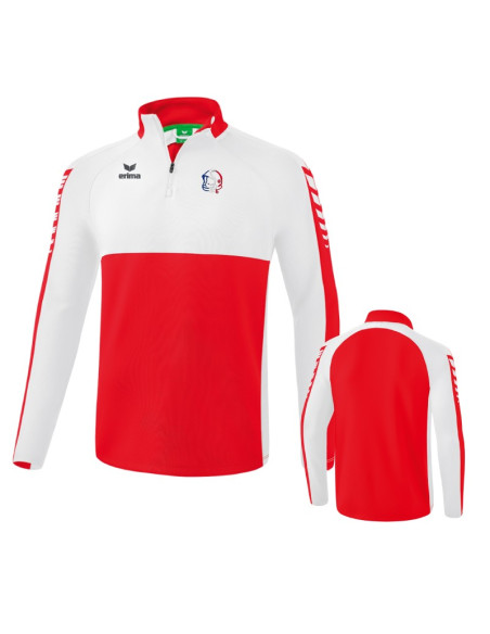 Sweat 1/4 zip Erima - Six Wings - Casque Tricolore Sweat 1/4 zip Erima - Six Wings - Casque Tricolore
