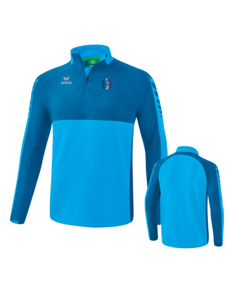 Sweat 1/4 zip Erima - Six Wings - Casque Tricolore Sweat 1/4 zip Erima - Six Wings - Casque Tricolore