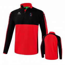 Sweat 1/4 zip Erima - Six Wings - Casque Tricolore