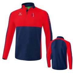 Sweat 1/4 zip Erima - Six Wings - Casque Tricolore