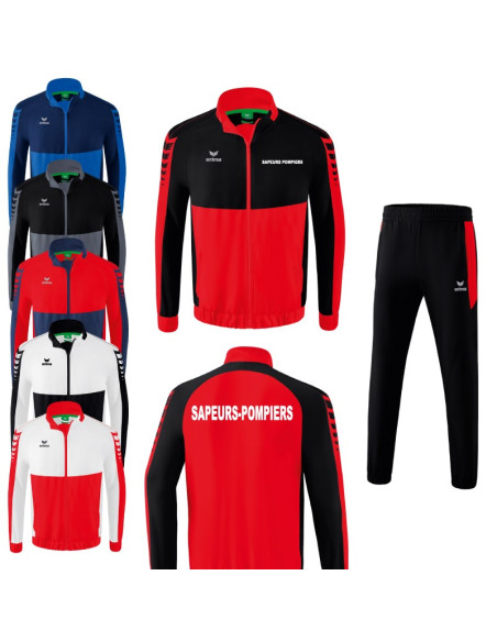 Pack Sport Veste + Pantalon Erima Six Wings - Sapeurs-Pompiers Pack Sport Veste + Pantalon Erima Six Wings - Sapeurs-Pompiers