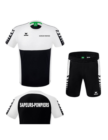 Pack Sport T-shirt + Short Erima Six Wings - Sapeurs-Pompiers