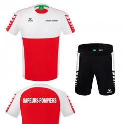 Pack Sport T-shirt + Short Erima Six Wings - Sapeurs-Pompiers