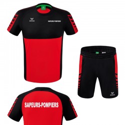 Pack Sport T-shirt + Short Erima Six Wings - Sapeurs-Pompiers