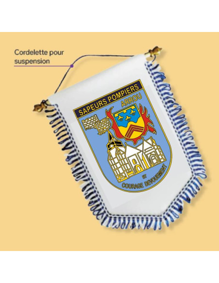 Fabrication de fanions - Men Fire La boutique des amicales sapeurs-pompiers