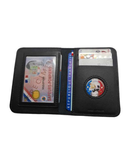 Porte Carte Cuir 2V - Men Fire Boutique Sapeurs Pompiers - Accessoires