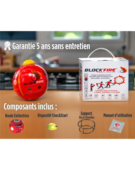 Boule Extincteur Automatique - Block'Fire