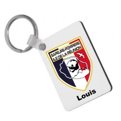 Porte Clé blanche - personnalisée à l'unité