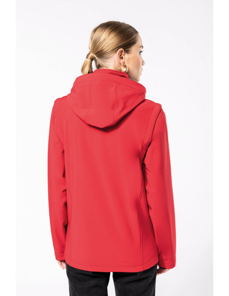 Veste Softshell à capuche avec manches amovibles - SP