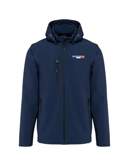 Veste Softshell à capuche avec manches amovibles - SP