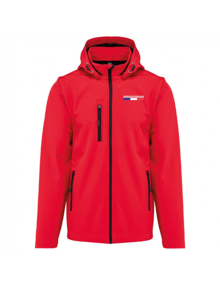 Veste Softshell à capuche avec manches amovibles - SP