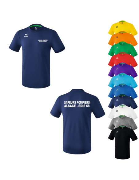 Tee shirt Erima 11 couleurs MC - Personnalisé