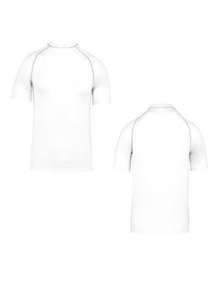 T-shirt technique à manches courtes avec protection anti-UV