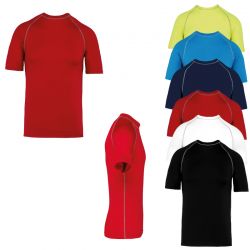 T-shirt technique à manches courtes avec protection anti-UV