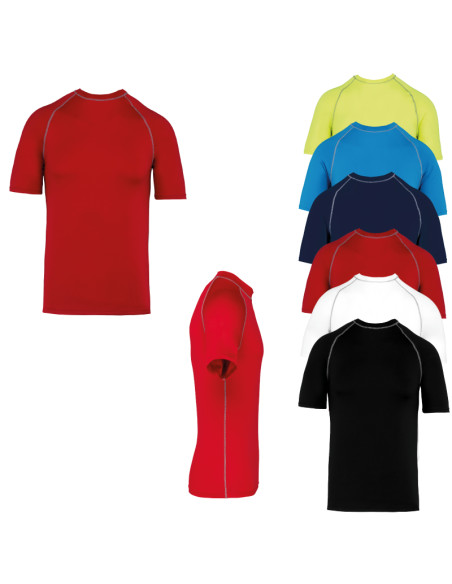 T-shirt technique à manches courtes avec protection anti-UV