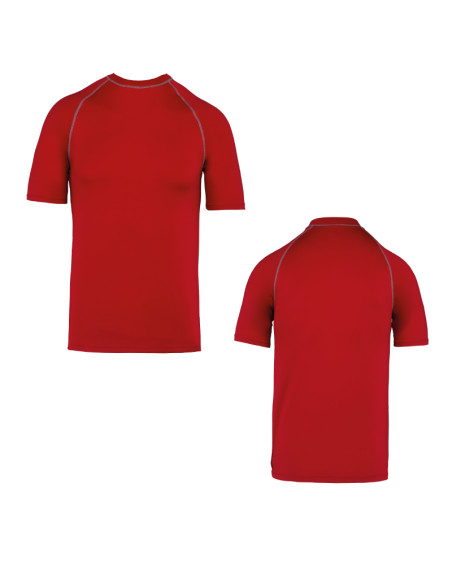 T-shirt technique à manches courtes avec protection anti-UV