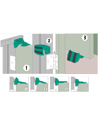 Cale de porte Wedge-it Orange | Men Fire Boutique des Sapeurs-Pompiers