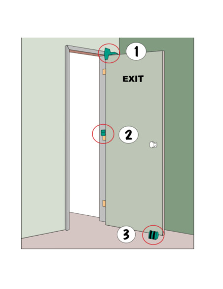 Cale de porte Wedge-it Orange | Men Fire Boutique des Sapeurs-Pompiers