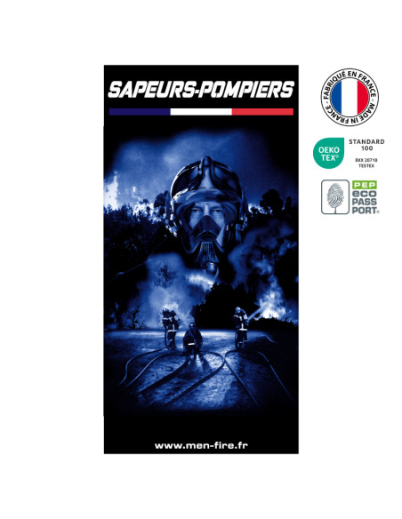 Drap de plage Vaincre | Men Fire la Boutique des Sapeurs-Pompiers