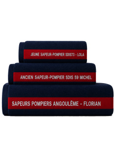 Serviette Personnalisée à l'unité - Men Fire Boutique Sapeurs Pompiers