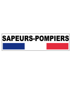 Autocollant SP Rectangle - Men Fire Boutique des Sapeurs Pompiers