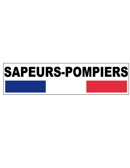 Autocollant SP Rectangle - Men Fire Boutique des Sapeurs Pompiers