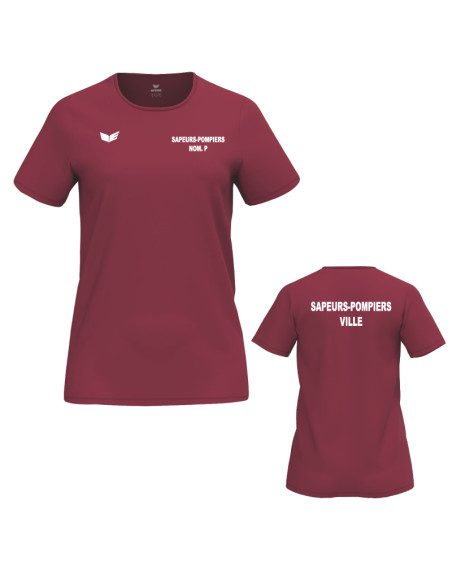 T-shirt MC Femme Erima INTRO | Men Fire la Boutique Sapeurs-Pompiers
