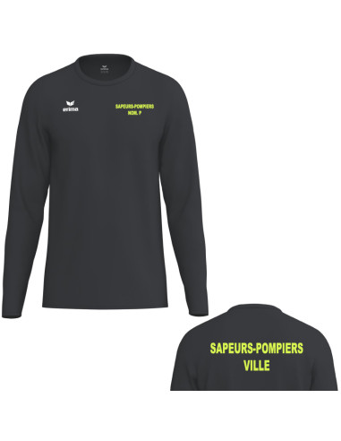 T-shirt ML Erima INTRO | Men Fire la Boutique des Sapeurs-Pompiers