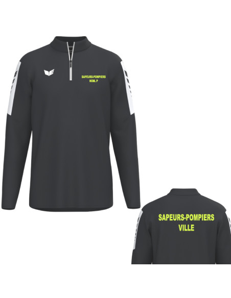 Sweat 1/4 zip Erima INTRO personnalisé | Men Fire la Boutique SP